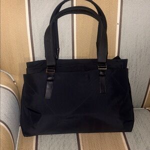 Salvatore Ferragamo Ferragamo Tote Bag Black Sport AU-21 9771 Nylon Leather S...